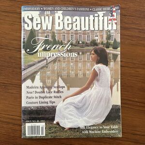 Sew Beautiful Magazine Martha Pullens Back Issue Smocking Embroidery 2002